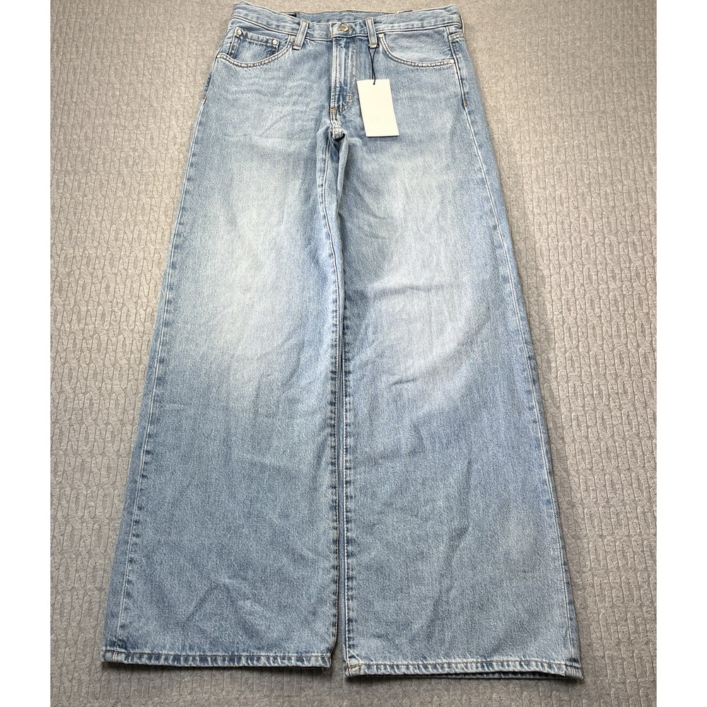 Zara Light Blue Wide Leg Jeans